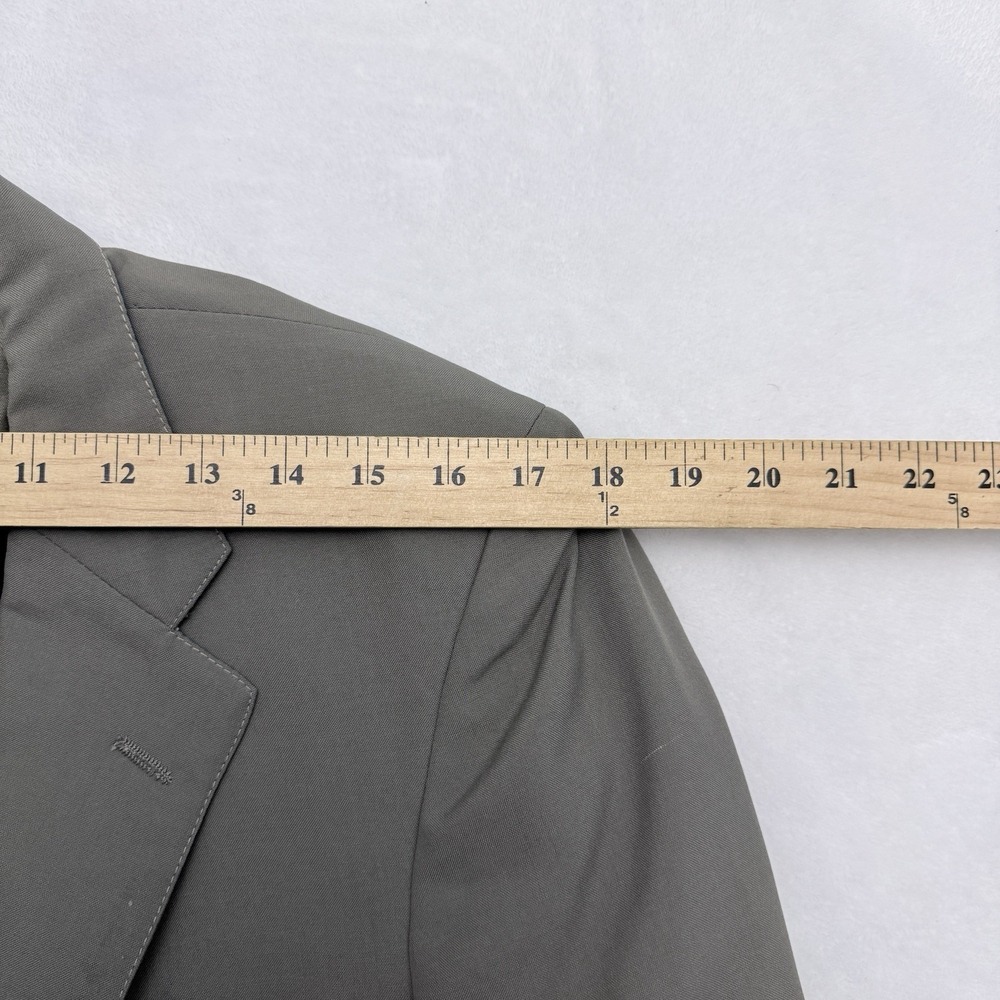 Vintage Brooks Brothers Sport Coat Mens 38 Gray Two Buttons Business Casual - Picture 8 of 14